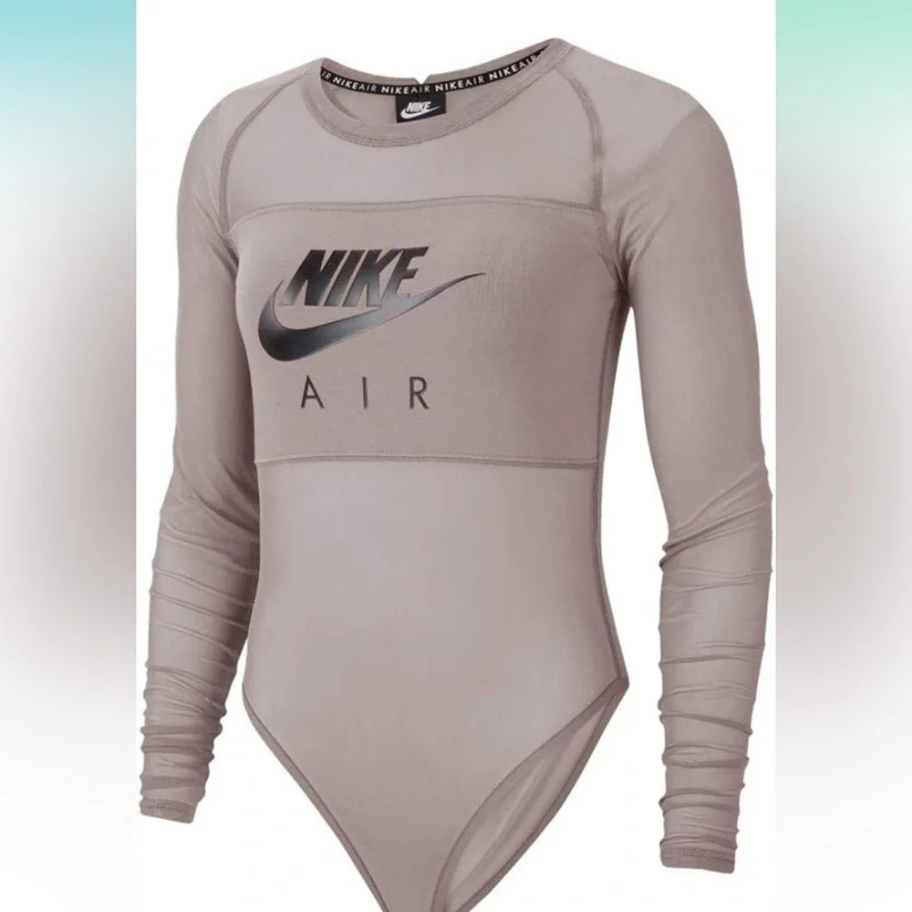 Nike Air Mesh Bodysuit (Size Small) Tan NWOT
